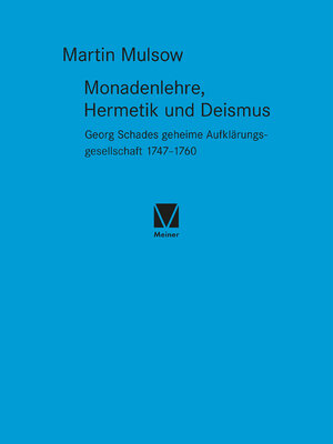 cover image of Monadenlehre, Hermetik und Deismus